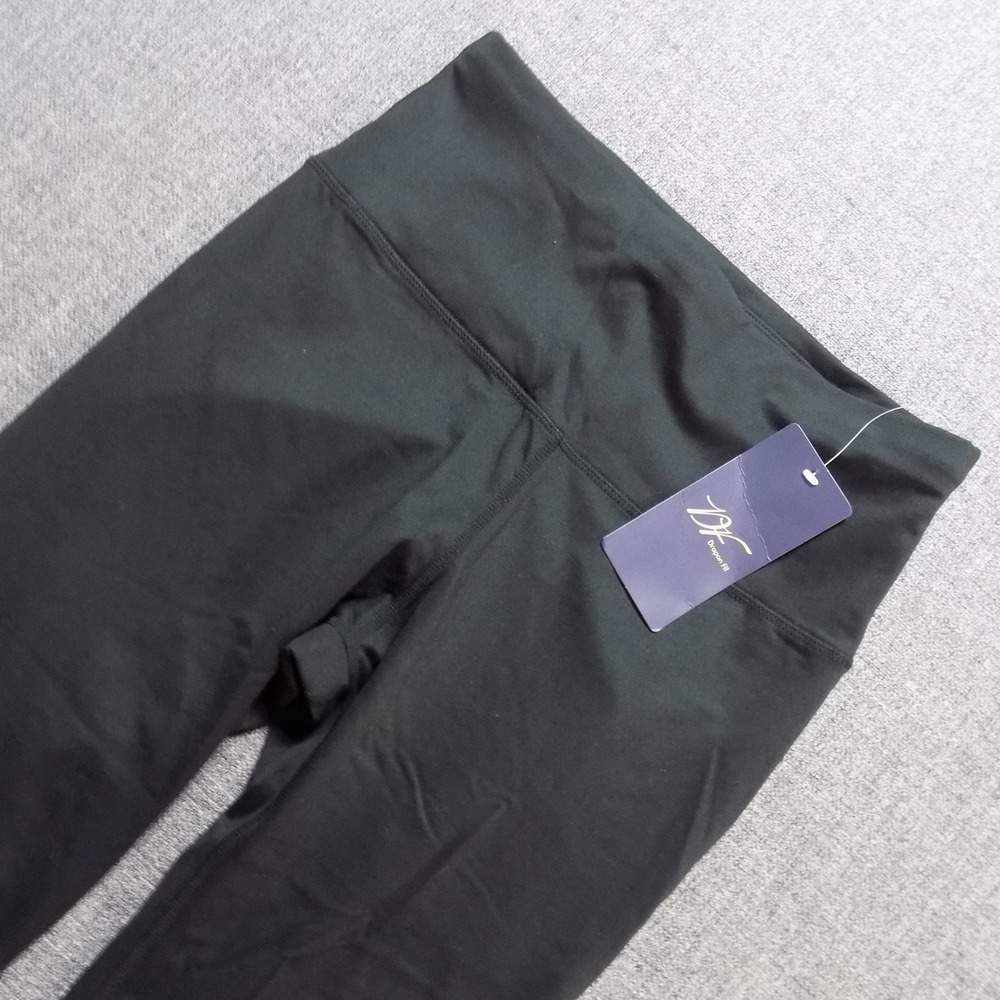 Dragon Fit Cropped Leggings Womens Medium Black Like New High Waist Yoga Capri